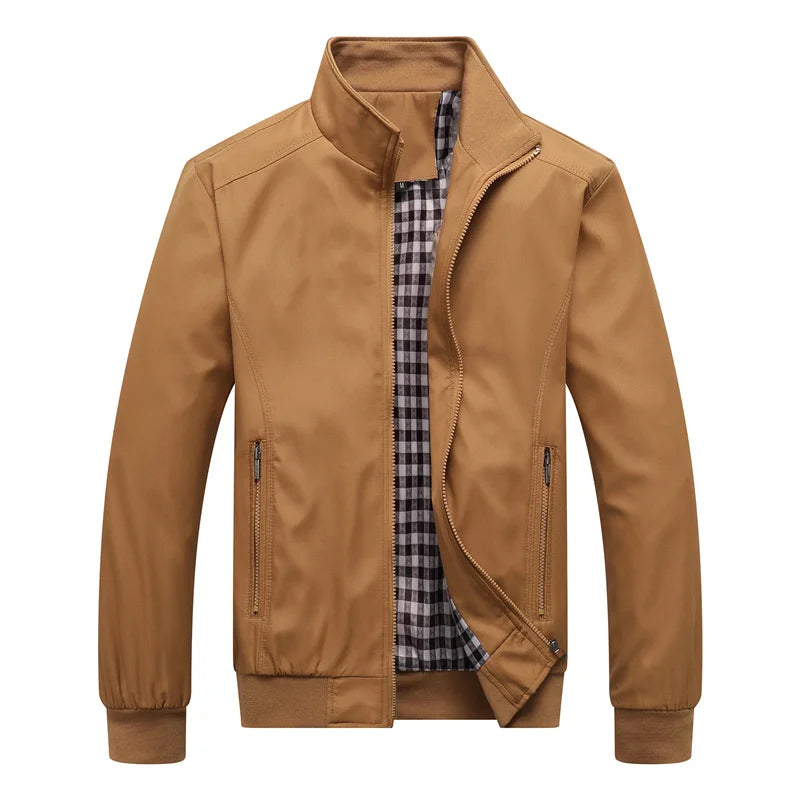 Elliott men's harrington jacket in Khaki, view 5