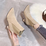 Margaret - Suede Platform Boots