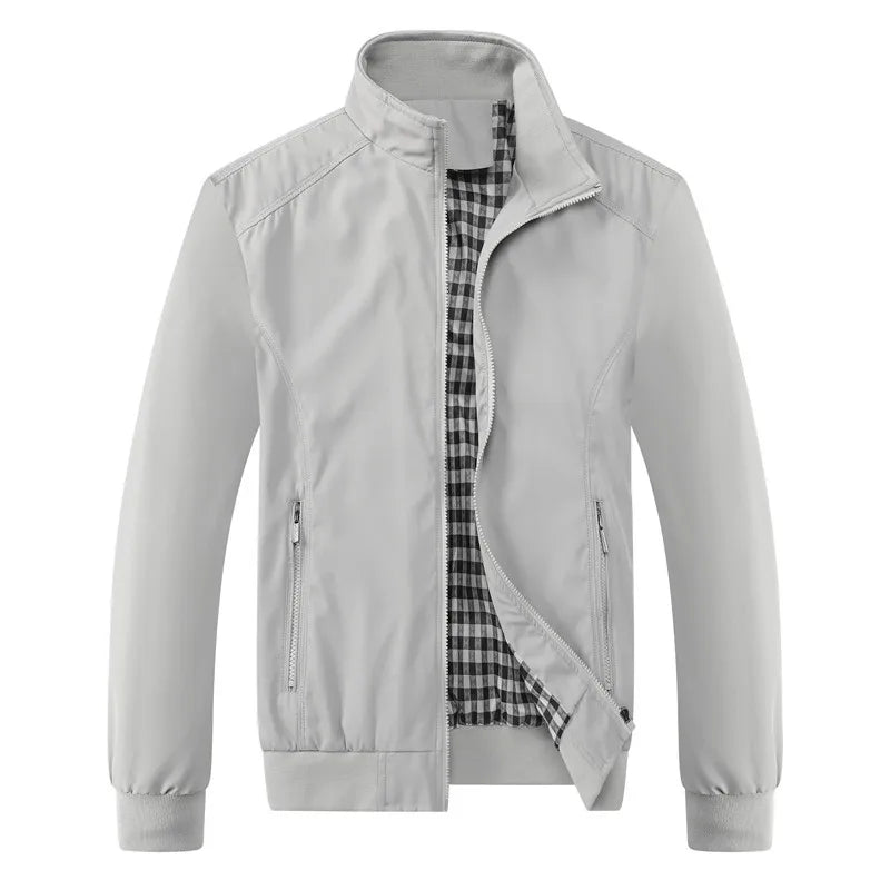 Elliott men's harrington jacket in White, view 4