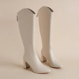 Hazel - Winter Block Heel Boots