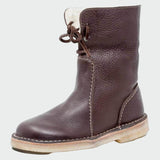 Laurel - Waterproof Leather Boots with Wool Lining