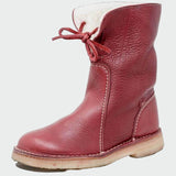 Laurel - Waterproof Leather Boots with Wool Lining