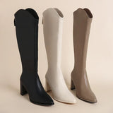 Hazel - Winter Block Heel Boots