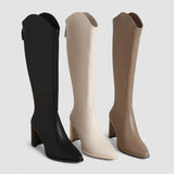 Hazel - Winter Block Heel Boots