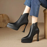 Vivienne - Retro Stiletto Boots