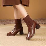 Callie - Elegant Flat Ankle Boots