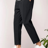 Rhett men's cropped tapered smart pants, front view