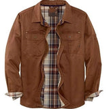 Barrett men's cotton overshirt jacket in Brown, view 3