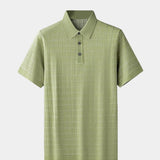 Dallas - Black Textured Knit Polo