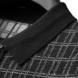 Dallas - Black Textured Knit Polo