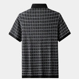Dallas - Black Textured Knit Polo