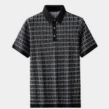 Dallas - Black Textured Knit Polo