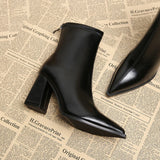Annie - Elegant Chunky Heel Boots