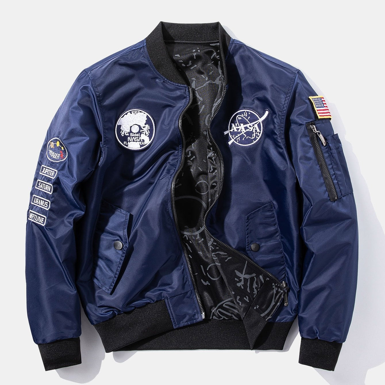 Etienne - Reversible Bomber Jacket with NASA Patch