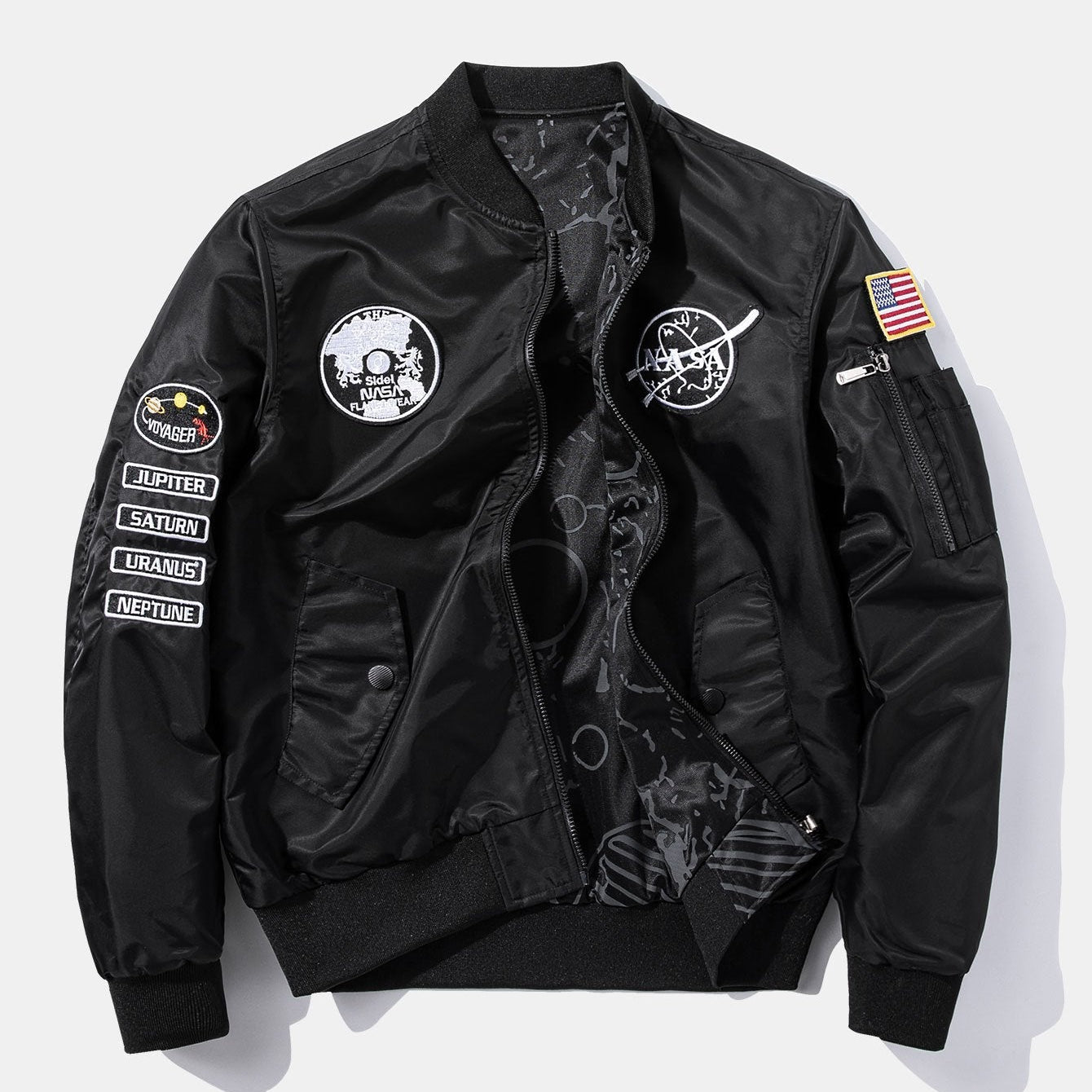 Etienne - Reversible Bomber Jacket with NASA Patch