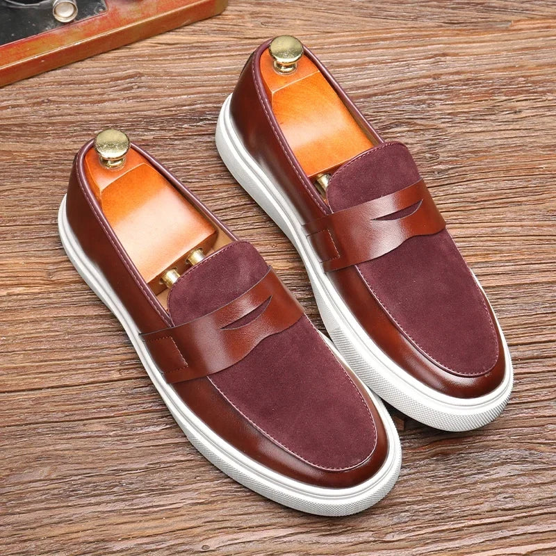 Caleb - Leather Penny Loafers