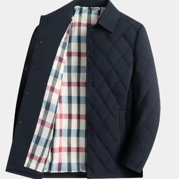 Dale - Quilted Jacket with Check Lining
