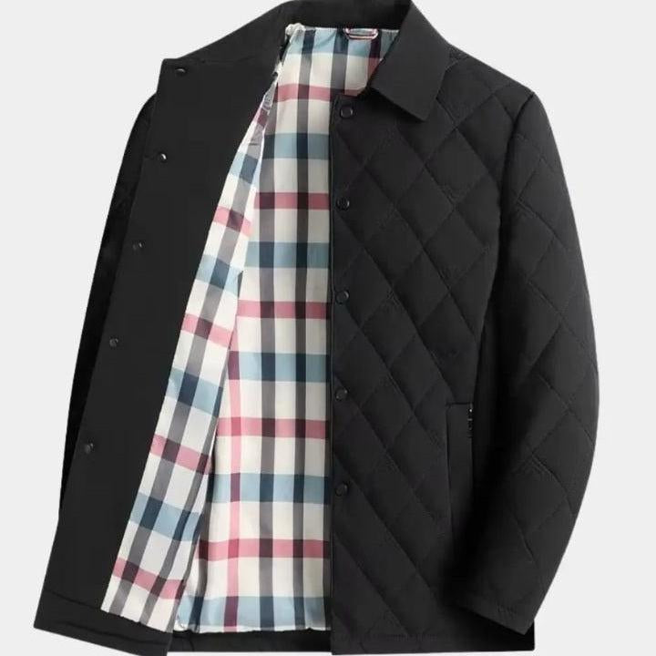 Dale - Quilted Jacket with Check Lining