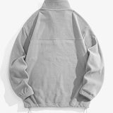 Angus - Relaxed Fit Fleece Mock Neck Quarter-Zip Pullover