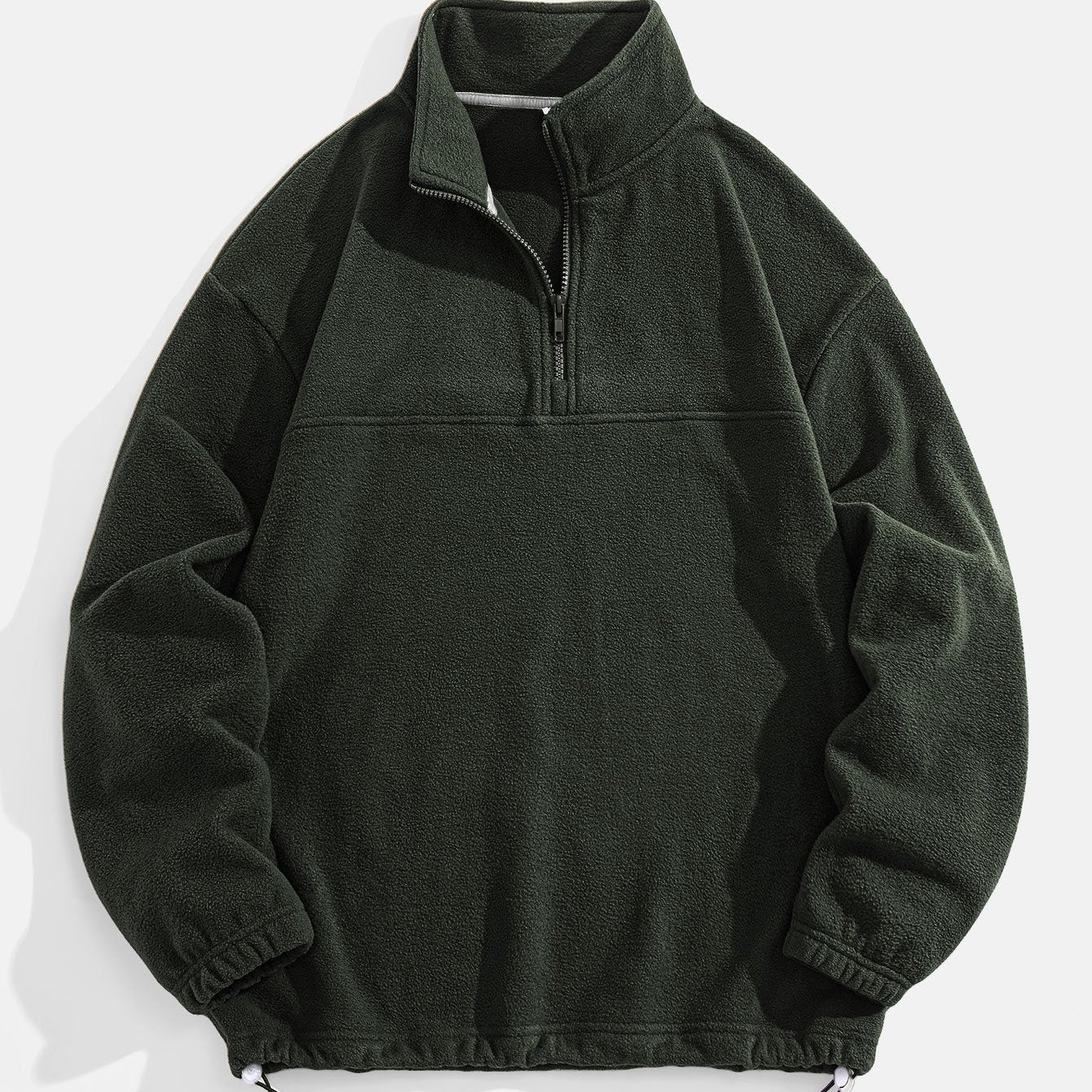 Angus - Relaxed Fit Fleece Mock Neck Quarter-Zip Pullover