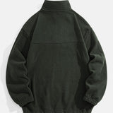 Angus - Relaxed Fit Fleece Mock Neck Quarter-Zip Pullover