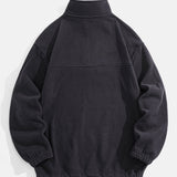 Angus - Relaxed Fit Fleece Mock Neck Quarter-Zip Pullover