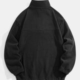Angus - Relaxed Fit Fleece Mock Neck Quarter-Zip Pullover
