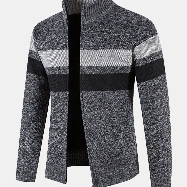 Walker - Striped Full-Zip Sweater