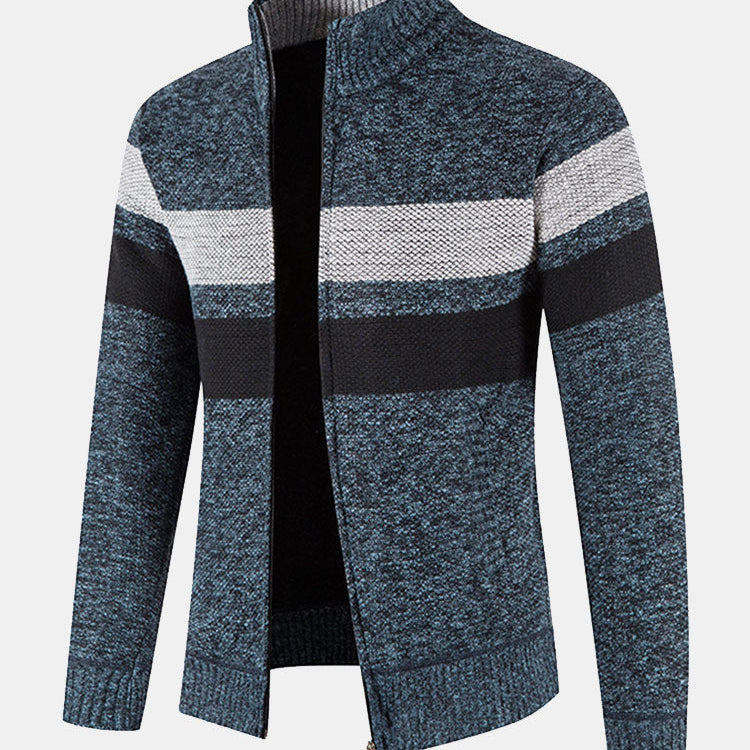 Walker - Striped Full-Zip Sweater