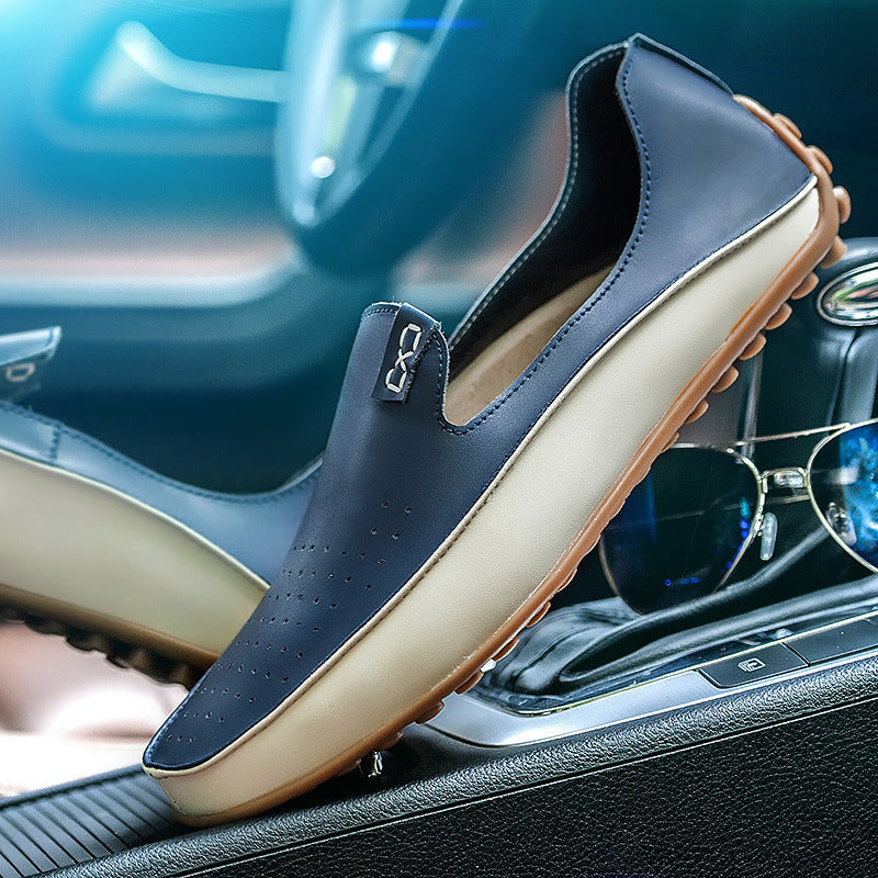 Wyatt - Two-Tone Driving Loafers