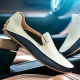 Wyatt - Two-Tone Driving Loafers