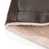 Bennett - Faux Leather Blazer with Faux Fur Lining