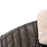 Bennett - Faux Leather Blazer with Faux Fur Lining