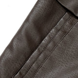 Bennett - Faux Leather Blazer with Faux Fur Lining