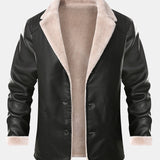 Bennett - Faux Leather Blazer with Faux Fur Lining