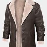 Bennett - Faux Leather Blazer with Faux Fur Lining
