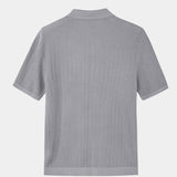 Cody - Brown Textured Knit Polo