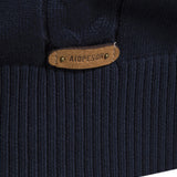 Lincoln - Contrast Pattern Jacquard Quarter-Zip Sweater