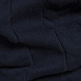 Lincoln - Contrast Pattern Jacquard Quarter-Zip Sweater