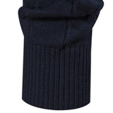 Lincoln - Contrast Pattern Jacquard Quarter-Zip Sweater