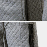 Gael - Navy Textured Bomber Jacket