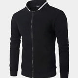 Gael - Navy Textured Bomber Jacket