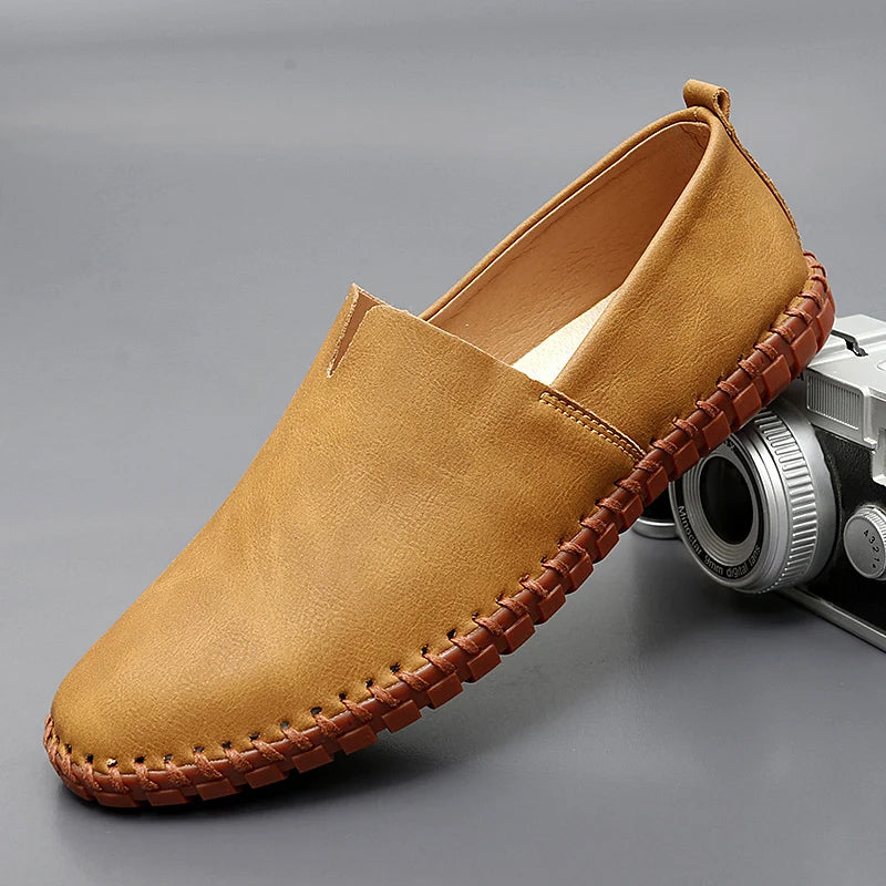 Cole - Leather Slip-On Loafers