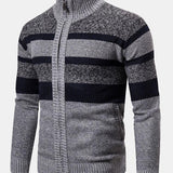 Hayden - Colour Block High Neck Zip Sweater