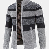 Hayden - Colour Block High Neck Zip Sweater