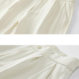 Arthur - Pleated Trousers with Split Hem