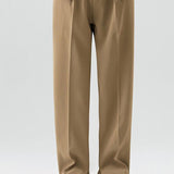 Arthur - Pleated Trousers with Split Hem