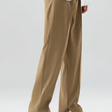 Arthur - Pleated Trousers with Split Hem
