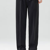 Arthur - Pleated Trousers with Split Hem