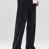 Arthur - Pleated Trousers with Split Hem